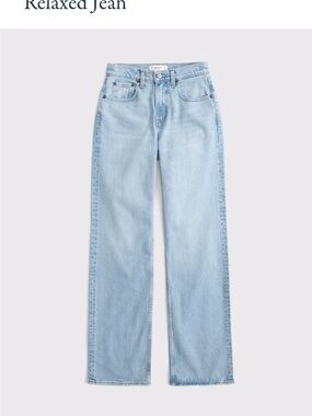 Abercrombie & Fitch Light Blue Straight-Leg Jeans